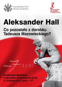 Plakat A. Hall