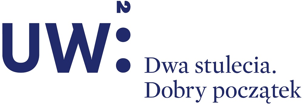 Logotyp jubileuszu UW