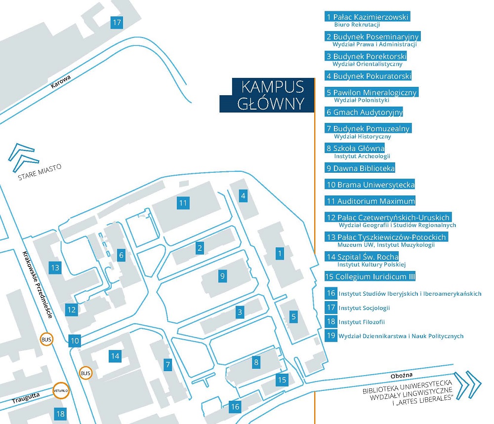 Mapa - kampus główny