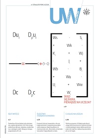 Okładka pisma uczelni, numer 71-1, 2015