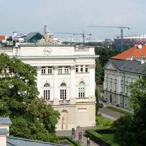 Budynek Dawnej Biblioteki, zabytkowy kampus przy Krakowskim Przedmieściu