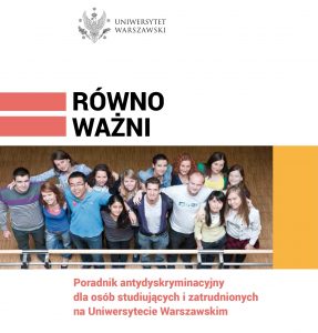 Poradnik antydyskryminacyjny: http://www.rownowazni.uw.edu.pl/wp-content/uploads/2017/12/podrecznik-rownowazni-elektro-1.pdf