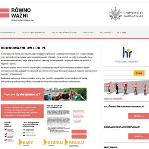 Równościowa strona uniwersytecka: http://rownowazni.uw.edu.pl