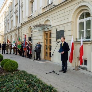 Prof. Marcin Pałys, rektor UW podczas uroczystości