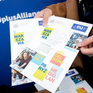 Stoisko 4EU+ Alliance podczas Dnia Otwartego UW 2019