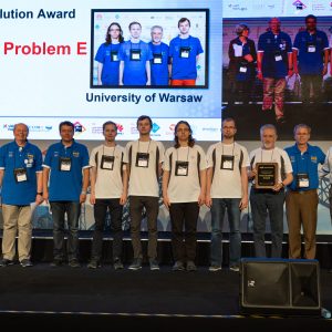 Ceremonia wręczenia nagród podczas finału ACM-ICPC 2019. Fot. Bob Smith/icpcnews.com