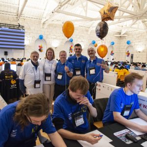 Studenci WMIM UW podczas finałowych zawodów ACM-ICPC 2019. Fot. Randy Piland/icpcnews.com