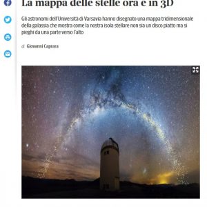 Włochy, Corriere Della Sera: https://www.corriere.it/cronache/19_agosto_02/fascino-ricurvo-via-lattea-mappa-stelle-ora-3d-8469620a-b564-11e9-8f02-33360bc8762b.shtml