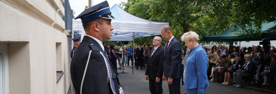 Obchody 75. rocznicy Powstania Warszawskiego. na Uniwersytecie Warszawskim