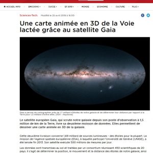 Szwajcaria, RTS: https://www.rts.ch/info/sciences-tech/9519853-une-carte-animee-en-3d-de-la-voie-lactee-grace-au-satellite-gaia.html