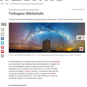 Niemcy, Der Tagesspiegel: https://www.tagesspiegel.de/wissen/eine-dreidimensionale-karte-unserer-galaxie-verbogene-milchstrasse/24861868.html