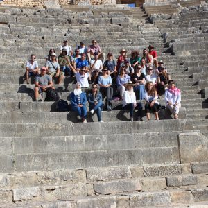 W teatrze w Dougga. Fot. M. Rekowska