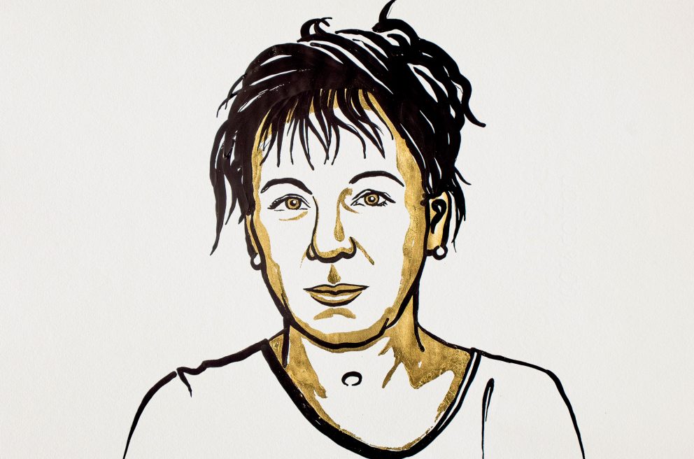 Olga Tokarczuk, Nagroda Nobla 2018, ilustracja: Niklas Elmehed. © Nobel Media.
