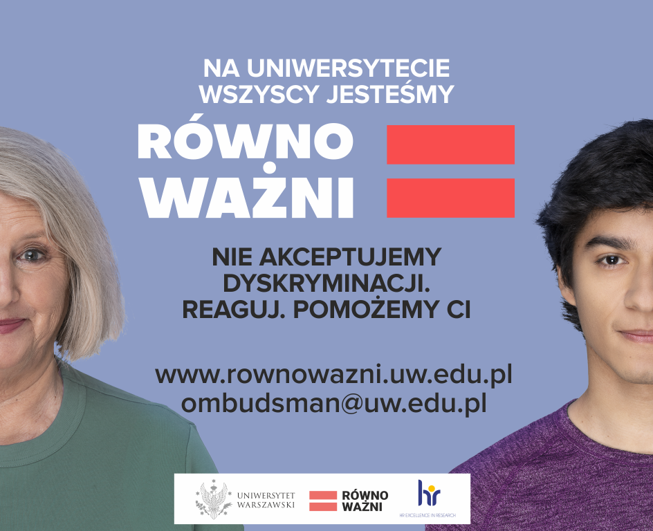 14 października ruszyła kampania społeczna „Na Uniwersytecie wszyscy jesteśmy równoważni".