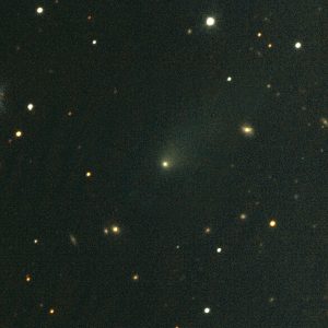 Kometa 2I/Borisov sfotografowana na tle gwiazd (30 listopada 2019 r.). Fot. K. Rybicki, Sz. Kozłowski/OGLE.