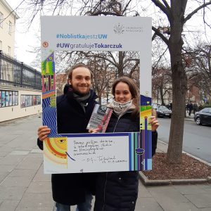 Karolina Maszkiewicz i Jakub Majchrzak, studenci Wydziału Geografii i Studiów Regionalnych