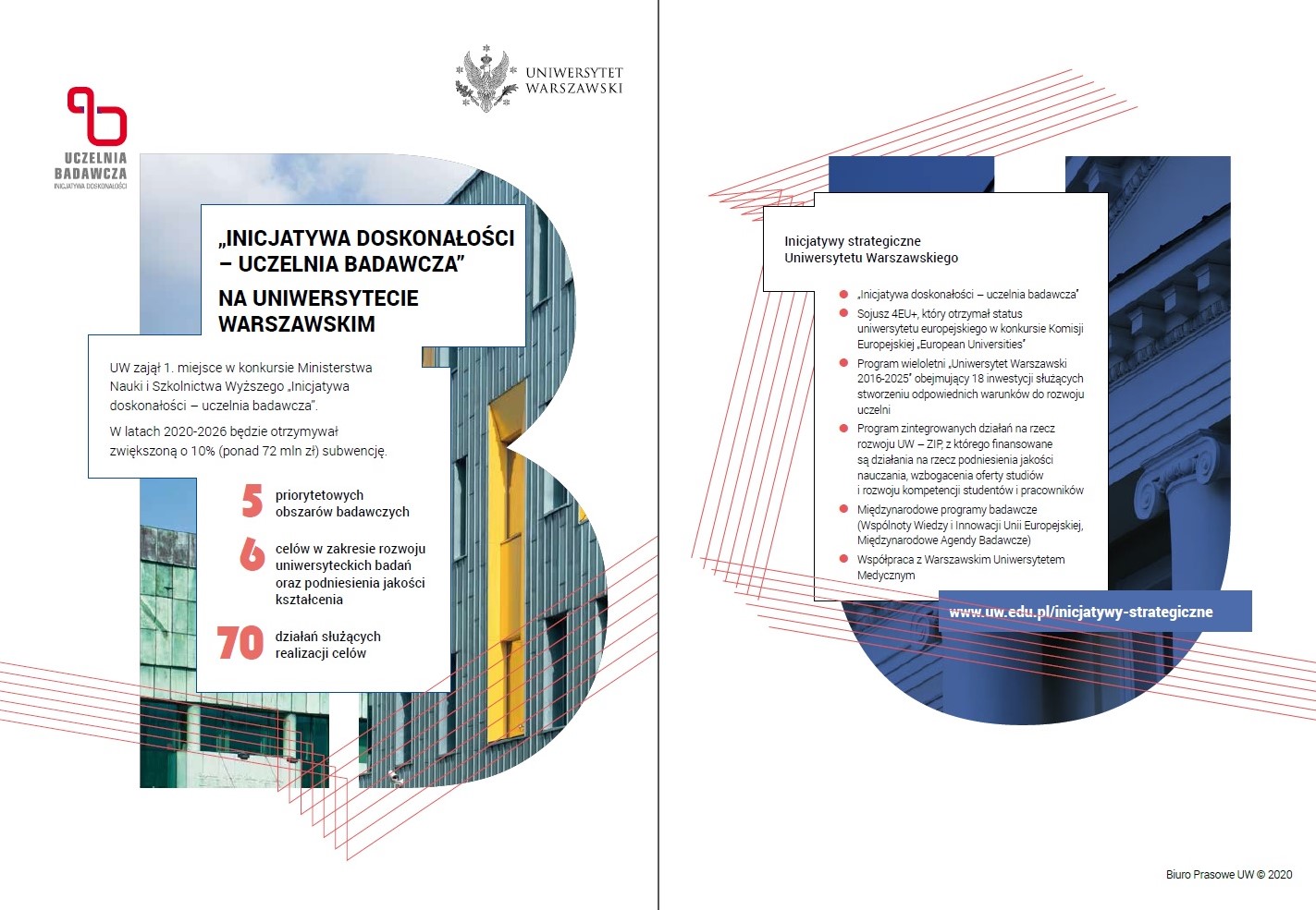 Folder o Inicjatywie doskonałości na UW