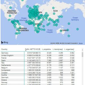 Mapa pokazująca kraje uczestniczące w Horyzoncie 2020, źródło: www.kpk.gov.pl/analizy-i-statystyki