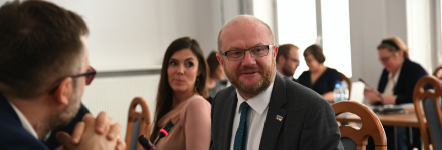 Dr hab. Maciej Duszczyk podczas inauguracyjnego posiedzenia KPN, 9 czerwca 2020. Fot. MNiSW.