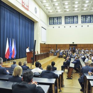 Swiatłana Cichanouska podczas wizyty na UW, 9 września 2020 r.