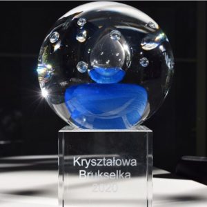 Statuetka Kryształowej Brukselki 2020. Fot. KPK PB UE.