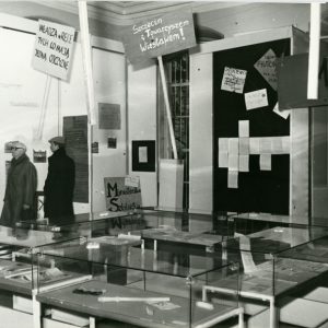 Wystawa o Marcu '68 na UW, 1981, ze zbiorów Muzeum UW