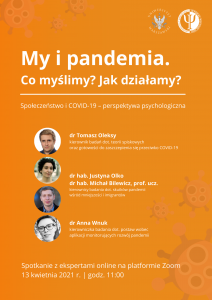 Grafika dotycząca spotkania My i pandemia