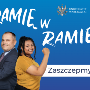 Baner promujący kampanię „Ramię w ramię” autorstwa MUFU Creative Studio.