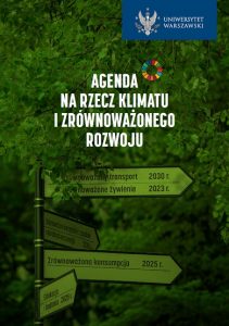 Agenda na rzecz klimatu i zrównoważonego rozwoju.