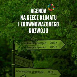 Okładka „Agendy na rzecz klimatu i zrównoważonego rozwoju