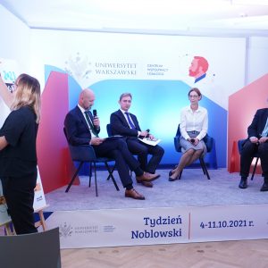 Tydzień Noblowski na UW - Nagroda Nobla w dziedzinie fizjologii lub medycyny, 4.10.2021 rok.