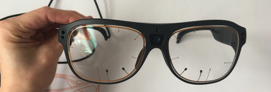 Okulograf Tobii Pro Glasses 3. Źródło: Instytut Studiów Zaawansowanych UW.