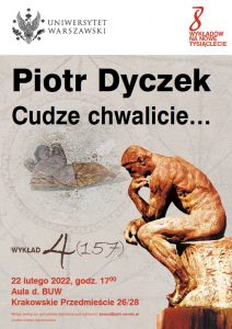Prof. Piotr Dyczek_8 wykładów na Nowe Tysiąclecie