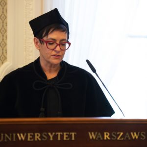 Uroczystość nadania tytułu doktora honoris causa UW prof. Andrzejowi Koźmińskiemu.