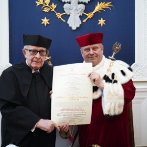 Uroczystość nadania tytułu doktora honoris causa UW prof. Andrzejowi Koźmińskiemu.