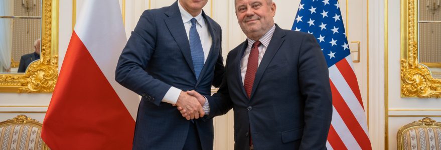 Mark F. Brzezinski, ambasador Stanów Zjednoczonych, z wykładem na UW. Fot. M. Kaźmierczak/UW
