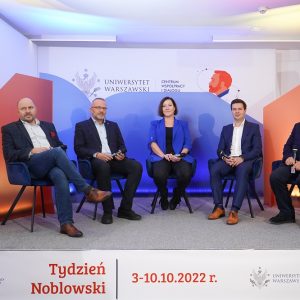 Tydzień Noblowski na UW - Nagroda Nobla w dziedzinie chemii - 5.10.2022.