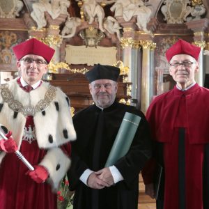 Uroczystość nadania prof. Alojzemu Z. Nowakowi, rektorowi UW, tytułu doktora honoris causa Akademii Wychowania Fizycznego we Wrocławiu. Fot. Andrzej Nowak