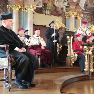 Uroczystość nadania prof. Alojzemu Z. Nowakowi, rektorowi UW, tytułu doktora honoris causa Akademii Wychowania Fizycznego we Wrocławiu. Fot. Andrzej Nowak