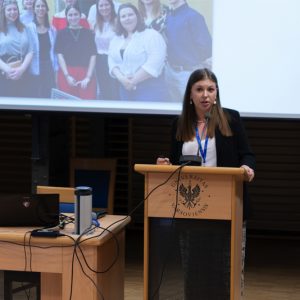 Julia Kostro, przewodnicząca Studenckiego Komitetu Wykonawczego 4EU+. Fot. Mirosław Kaźmierczak/UW.