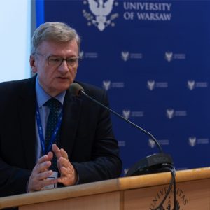 Prof. Zygmunt Lalak, prorektor UW ds. badań. Fot. Mirosław Kaźmierczak/UW.