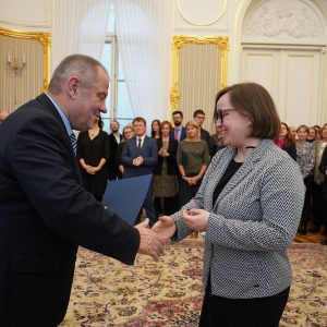 Uroczystość wręczenia Nagród Dydaktycznych i Wyróżnień Rektora. Fot. M. Kaźmierczak/UW.