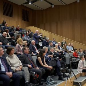 Spotkanie poświęcone działalności Alesia Bialackiego. Fot. M. Kaźmierczak/UW