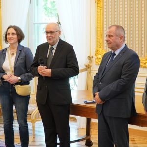 Uroczystość wręczenia Medalu im. Wacława Sierpińskiego na UW. Fot. Jarosław Skrzeczkowski/UW