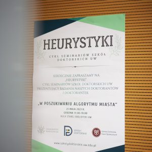 Inauguracja cyklu „Heurystyki” na UW. Fot. Mirosław Kaźmierczak/UW