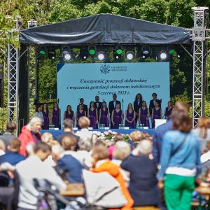 Uroczystość promocji doktorskiej i wręczenia gratulacji doktorom habilitowanym. Fot. K.Szczęsny/UW