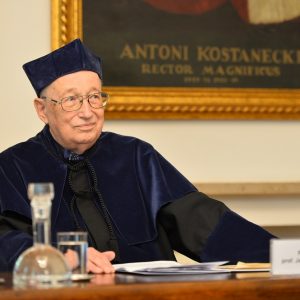 Uroczystość odnowienia doktoratu prof. Michała Tymowskiego. Fot. Mirosław Kaźmierczak/UW