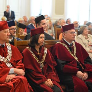 Uroczystość odnowienia doktoratu prof. Michała Tymowskiego. Fot. Mirosław Kaźmierczak/UW