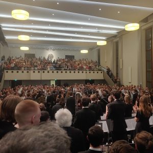 Koncert Chóru Akademickiego UW na Uniwersytecie w Heidelbergu. Fot. Krzysztof Rostkowski