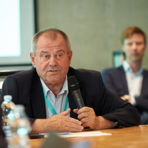 Rektor UW prof. Alojzy Z. Nowak podczas rektorskiego okrągłego stołu na THE Europe Universities Summit. Fot. Mirosław Kaźmierczak/UW